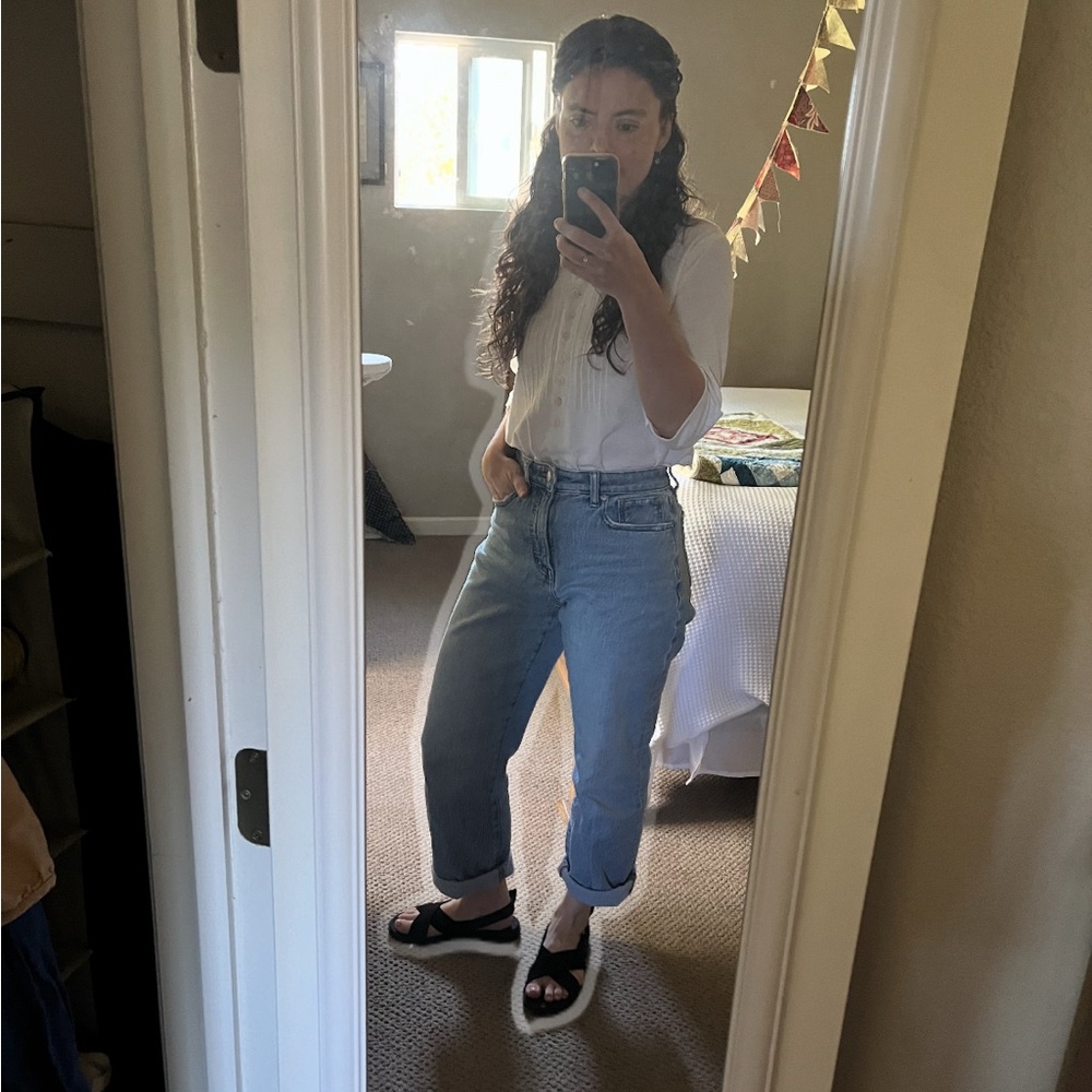 Madewell The Curvy '90s Straight Jean Mercer Wash